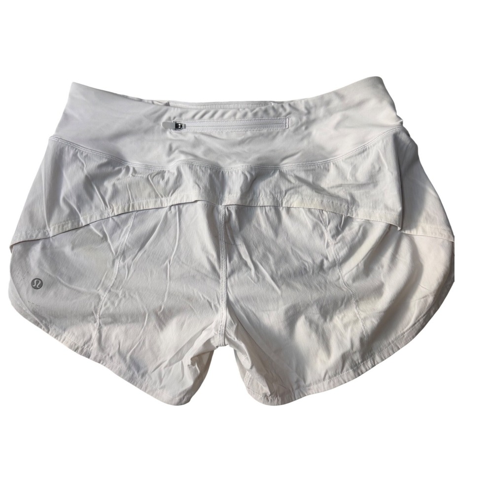 Lululemon Speed Up Low-Rise Lined Running Shorts White Size 8